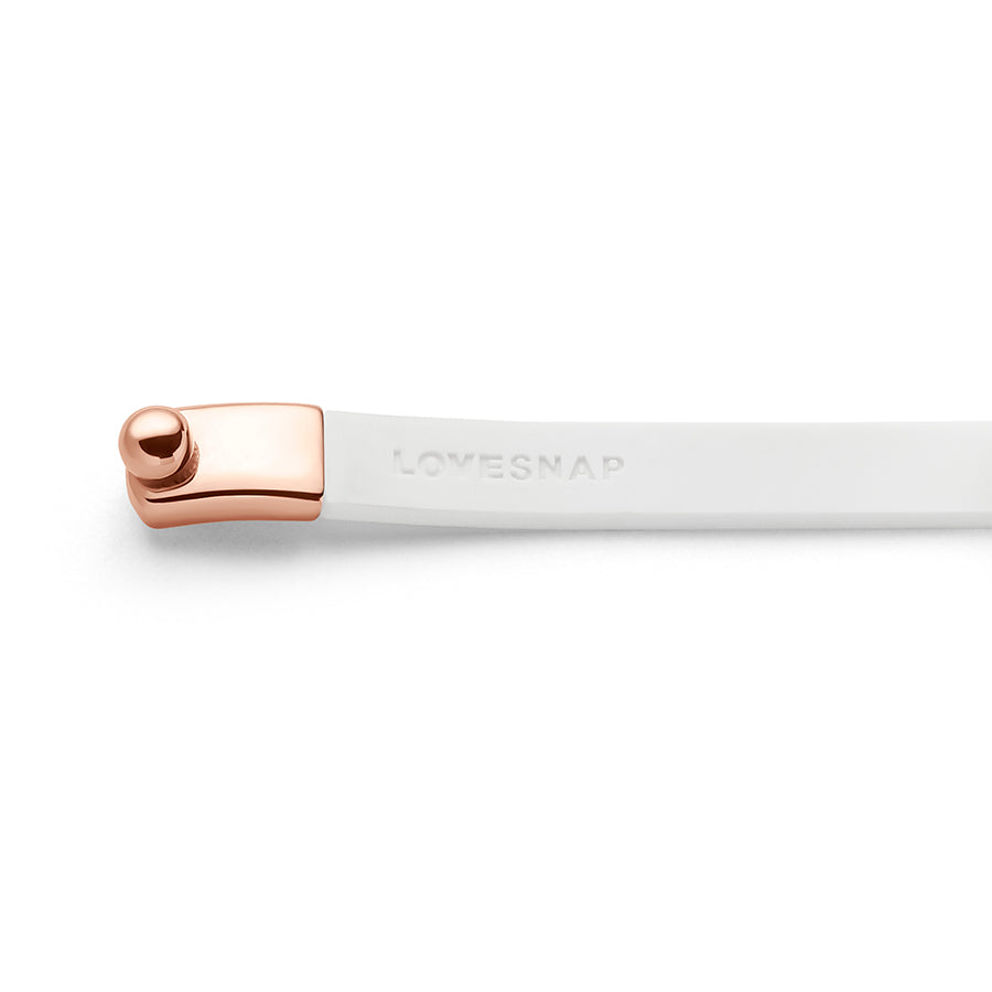 LOVESNAP Bundle - Bracelet White Rosegold & Journal Vanilla
