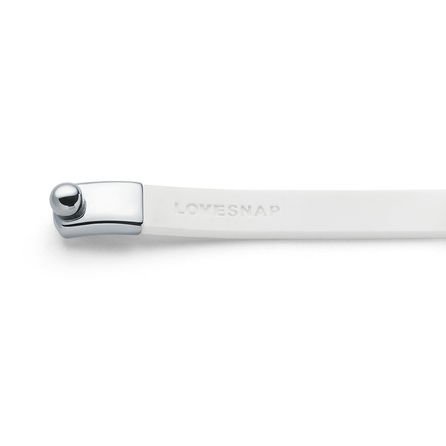 LOVESNAP Bundle - Bracelet White / Silver & Journal Mushroom