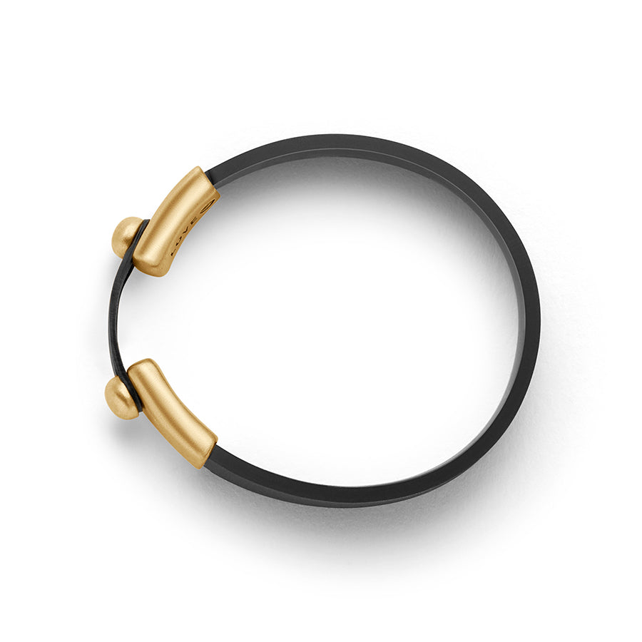 LOVESNAP Bracelet Black /  Brass