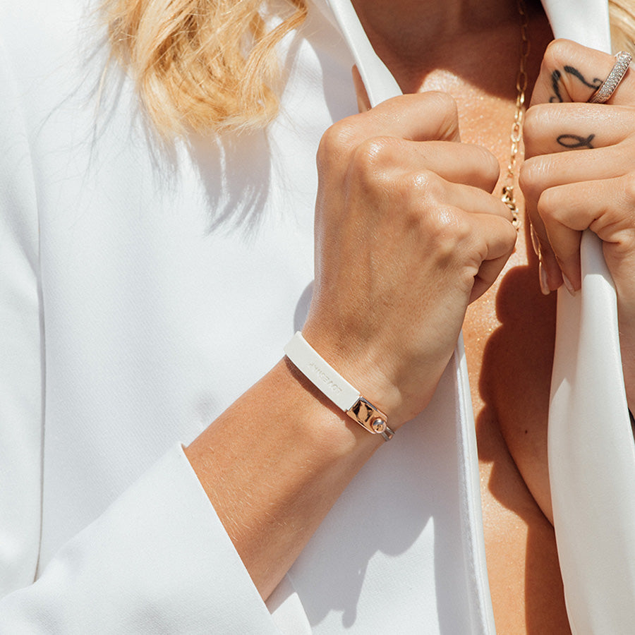 LOVESNAP Bracelet White Rose Gold lovesnap